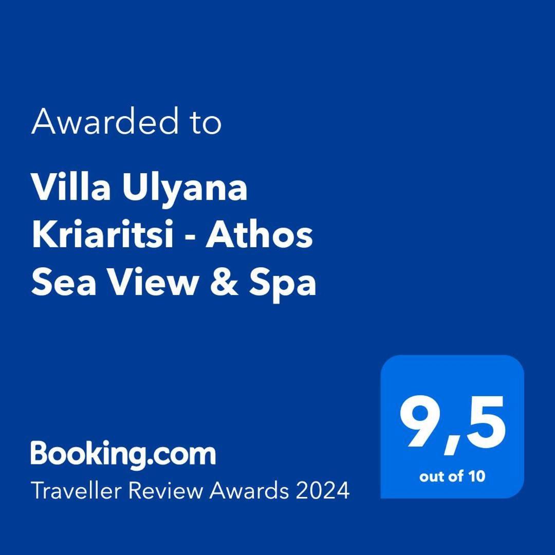 Villa Ulyana Kriaritsi - Athos Sea View & Spa 외부 사진